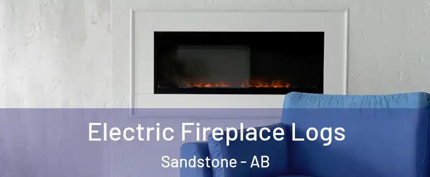  Electric Fireplace Logs Sandstone - AB
