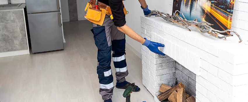 Outdoor Fireplace Restoration in Cimarron, Alberta