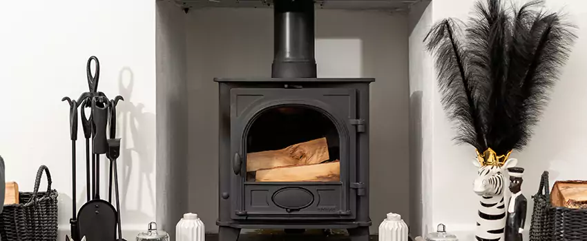 Thelin Hearth Products Providence Pellet Insert Fireplace Installation in Cimarron, AB