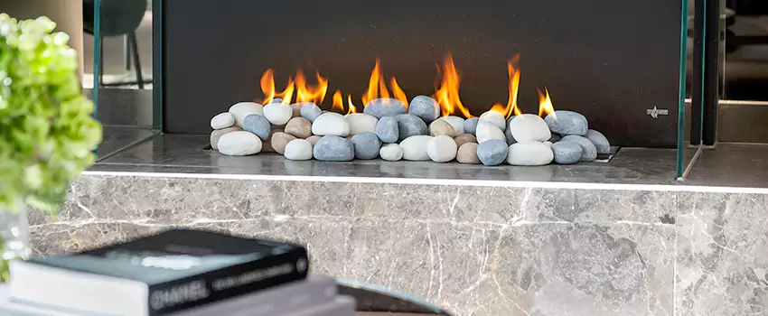 Double-Height Fireplace Design Refurbishment in Cimarron, Alberta