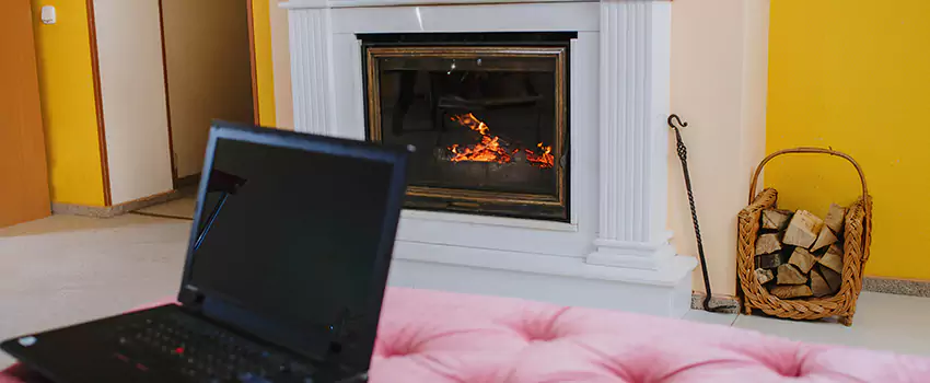 Valor Outdoor Gas Fireplace in Cimarron, Alberta